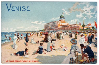 Carte Postale du Lido de Venise, vers 1905